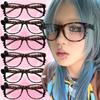 Y2K Cat Eyeglass Frame Anime Leopard Print Eyeglass Frame Kawaii Retro Glasses Cartoon Cute Eyewear Decorative Toys Gift