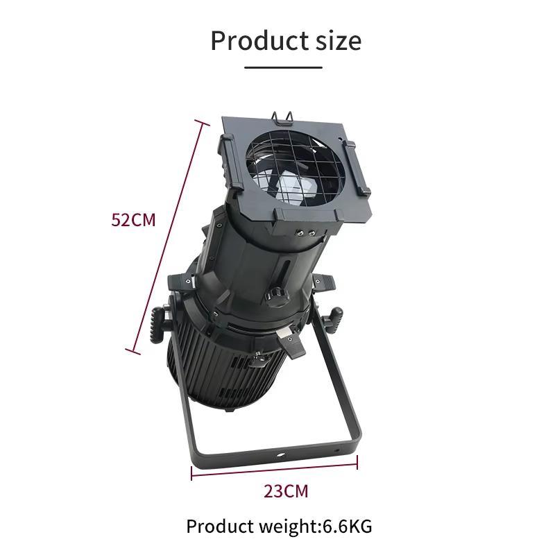 LED 200W Imaging-Licht Profilprojektor Spotlicht Aluminium Professionell Warm/Kaltweiß/RGBW Dmx Party-Lichter Für TV-Studio Theater Atmosphäre