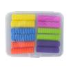12PCS Ergonomic Writing Aid Pen Grips Textured Surface Reusable Stress Reducing Pen Sleeve Non-slip Soft Silicone