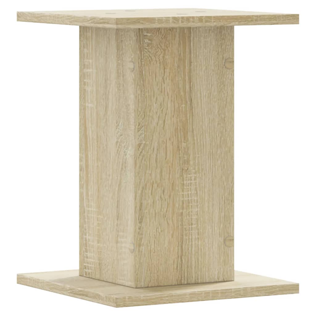 Speaker Stands (2 Pcs) Sonoma Oak Finish 30x30x40 Cm Particleboard