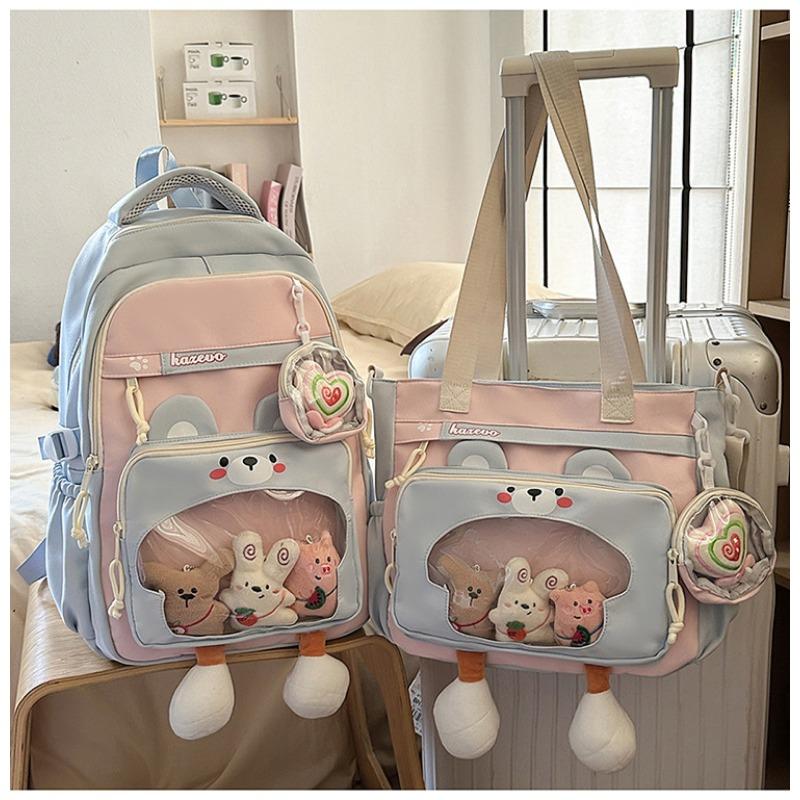 The new schoolbag is fresh and sweet, and the candy color is light and large-capacity make-up bag for junior high school students.