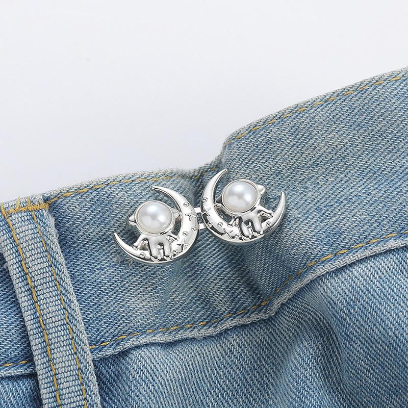 Yaratıcı Çıkarılabilir Astronot Bel Tokası Pantolon Dikiş Gerektirmez Ayarlanabilir Bel Tokası Kot Etek Bel Sıkıştırma Aletleri