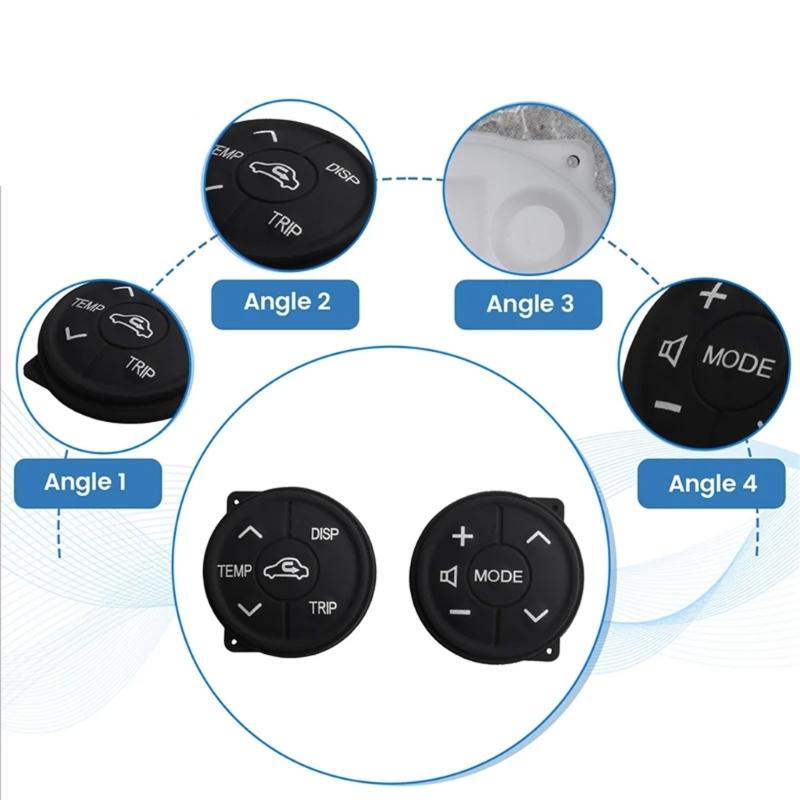 84247-52130-B0 84247-52150-B0 Ergonomic Steering Wheel Button Assembly For 30 XW30 Navigation Control Weatherproof 2pcs