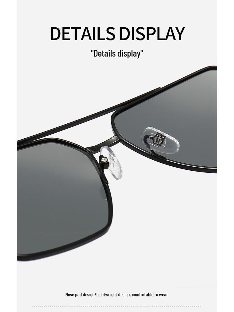 2025 Best-Selling Men's Metal HD Polarized Sunglasses with UV Protection for Travel, Driving, and Fishing