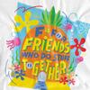 SpongeBob SquarePants Unisex Adult Friends Pineapple T-Shirt