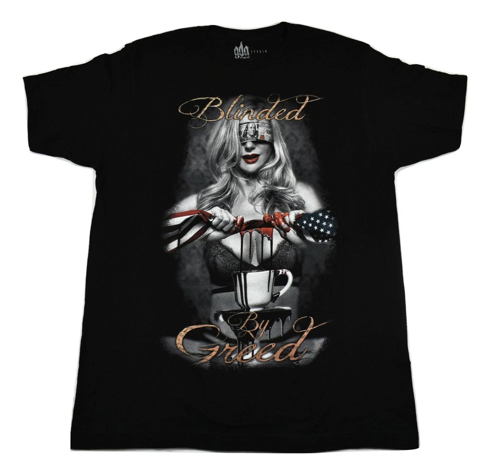 Get Down Art Mens Blinded By Greed By Daveed Benito Shirt New S, M, L, 2XL 2XL