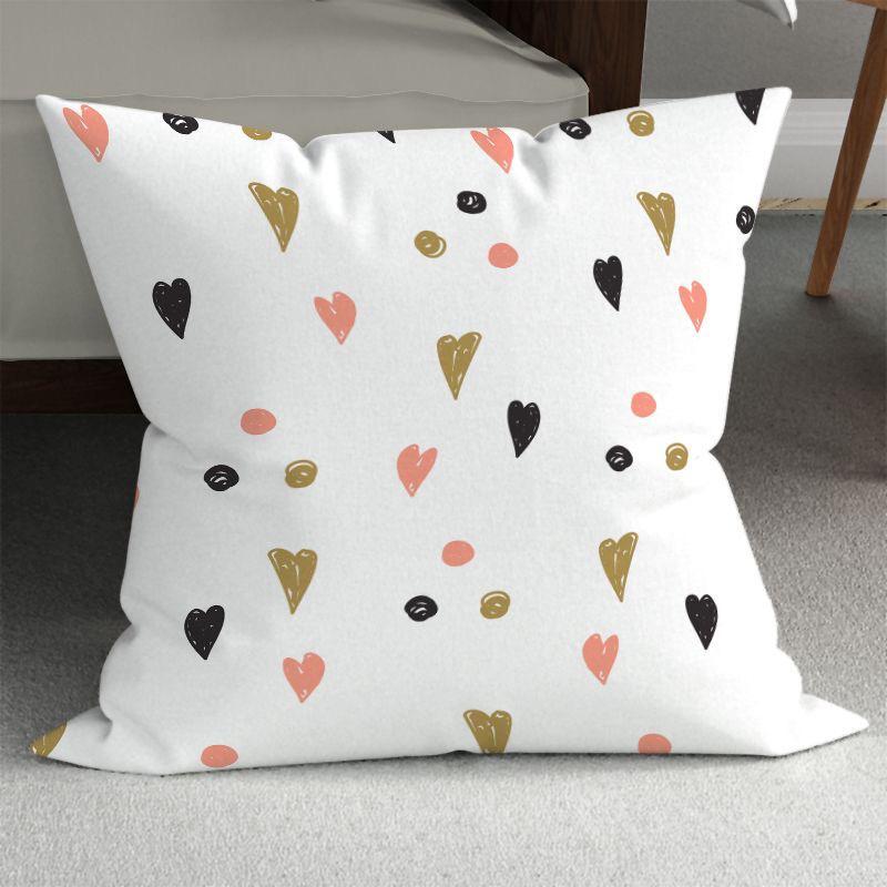 Colorful Printed Cushion Covers for Home Decor Square polyester pillowcase, modern sofa decorative cushion cover