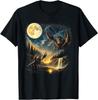 Vintage Three Crawfish Moon Crawfish Howling To The Moon T-Shirt
