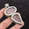 Rose Quartz Gemstone Pendant Unique Jewelry Vintage Pendant 925 Sterling Silver Pendant Handmade Elegant Pendant Silver Jewelry Gift For Him