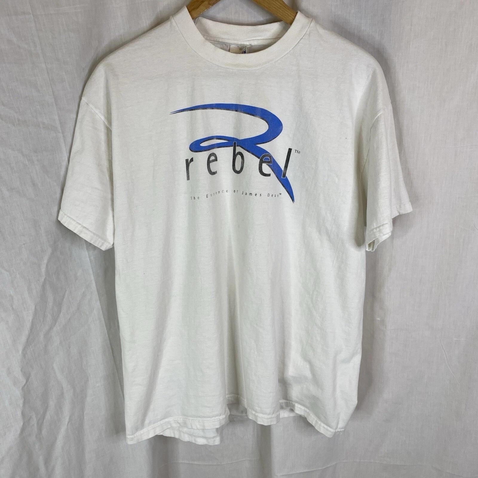 90s y2k rebel the Essence of James Dean t-shirt size XL cologne fragrance promo 2XL