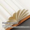 A5 Student Leather Loose-leaf Notebook, Work Notepad, Lined/grid/blank Pages, Business Meeting Record Book, Diary, Subject Notes