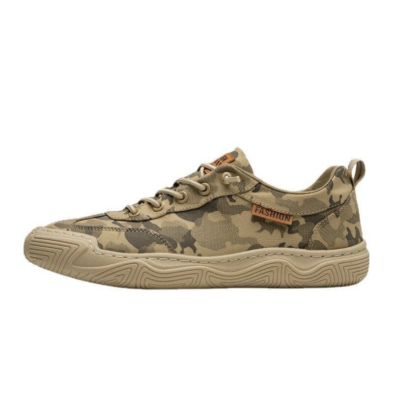 Sommerschuhe Herren Mode Atmungsaktive Camouflage Freizeitschuhe Herren Sneakers Flats Outdoor Walking Rutschfeste Halbschuhe