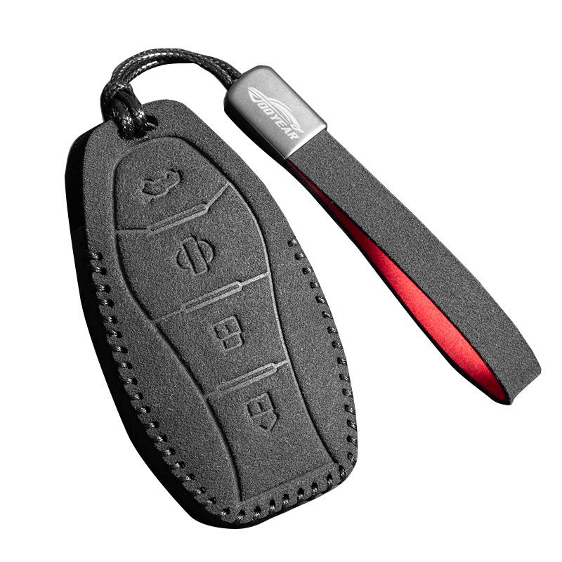 Two-Tone Leather Key Case for Hongqi H5/HS7/E-HS9/HS3/HS5/H6H9