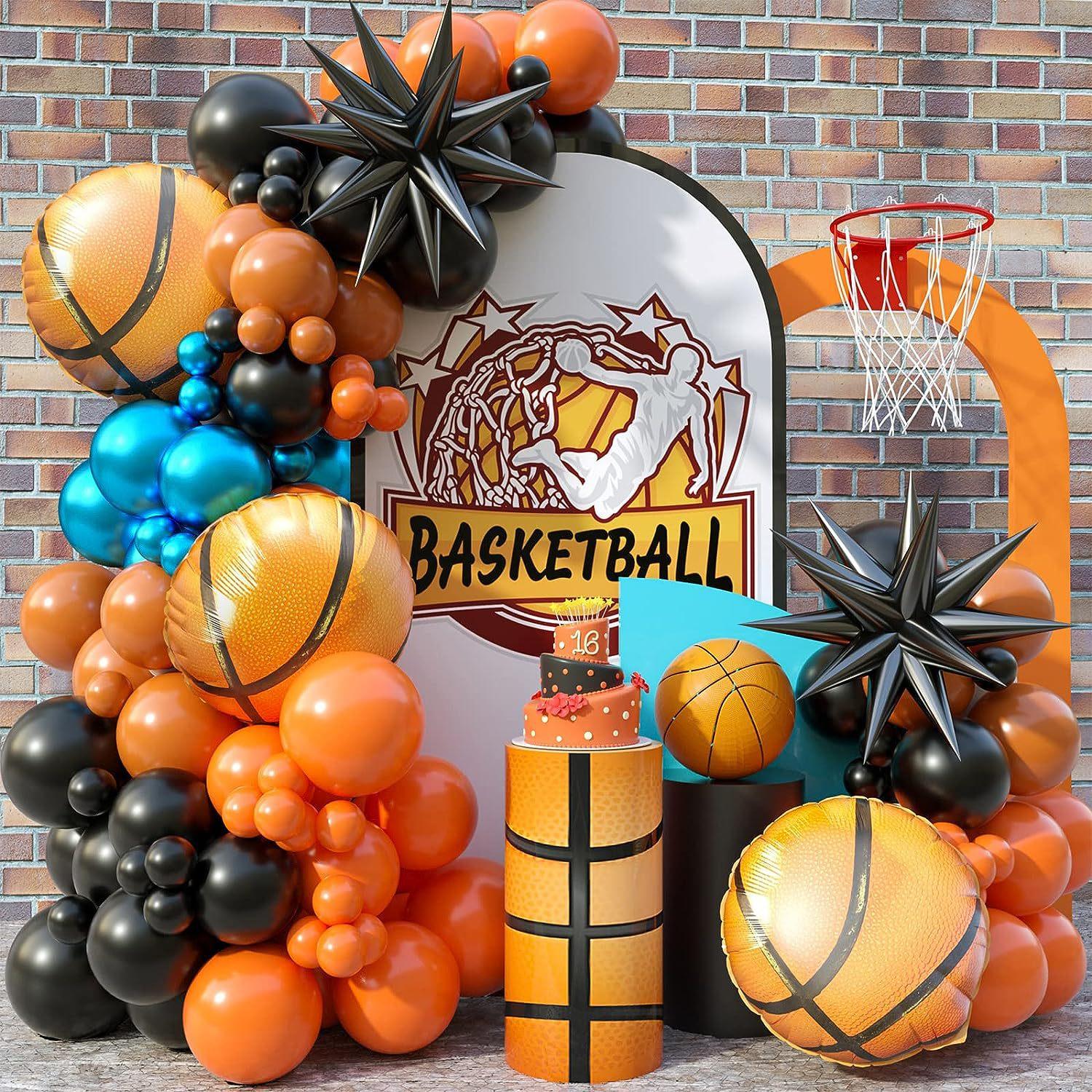

100 шт., комплект гирлянд из баскетбольных шаров, гирлянда из воздушных шаров для баскетбольной вечеринки для мальчиков, спортивная вечеринка, день рождения Type B