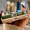Two-Tone Magnetic Thin Ring Phone Case for Samsung S22-Ultra/S23/S24/S25 Plus