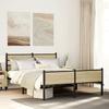 VidaXL Bed Frames Without Mattress Sonoma Oak 140x200 Cm, Double Bed, Bedroom Furniture, Guest Bed, Bed, Frame 4017291
