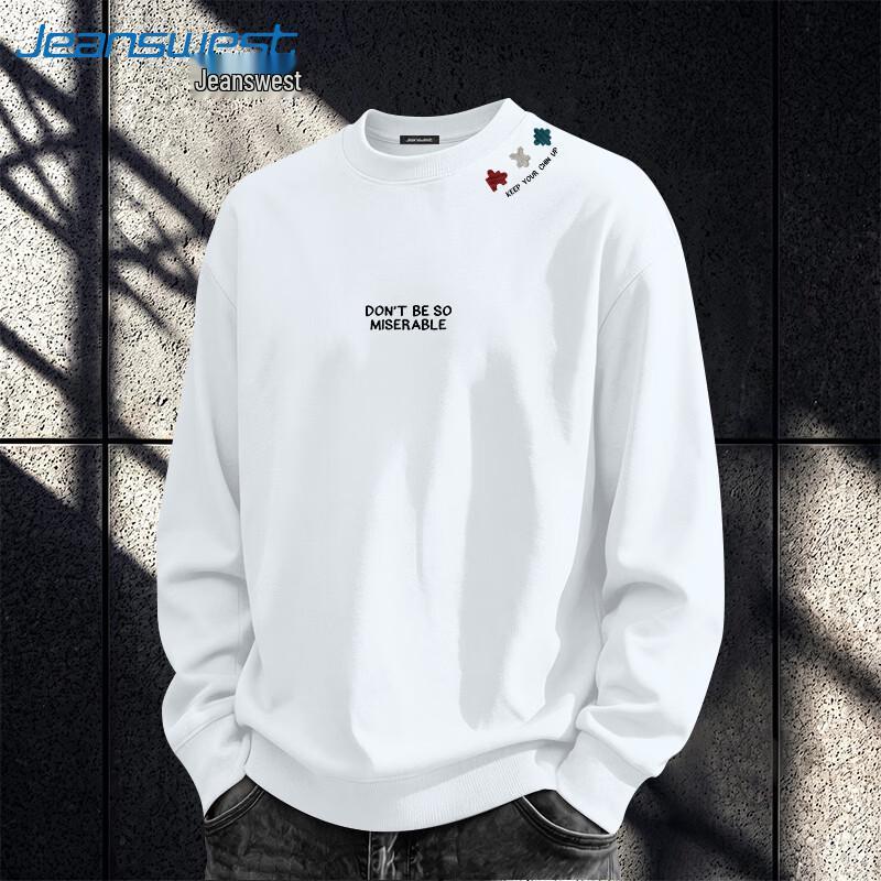 Jeanswest Men's Casual Graphic Pullover Sweatshirt