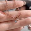 Minimalist Elk Antler Single Stone Dainty Neck Jewelry