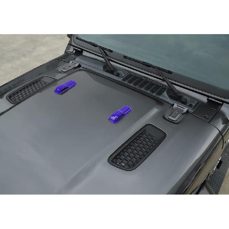 Engine Hood Hinge Cover Decor Trim Cover for 2018-2022 Jeep Wrangler JL and Gladiator JT Exterior Accessories 4PCS Purple