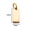 10pcs/lot Mirrior Polished Blank Tags Stainless Steel Charms for DIY Jewelry Necklace Bracelet Anklet Extention Tail Chain