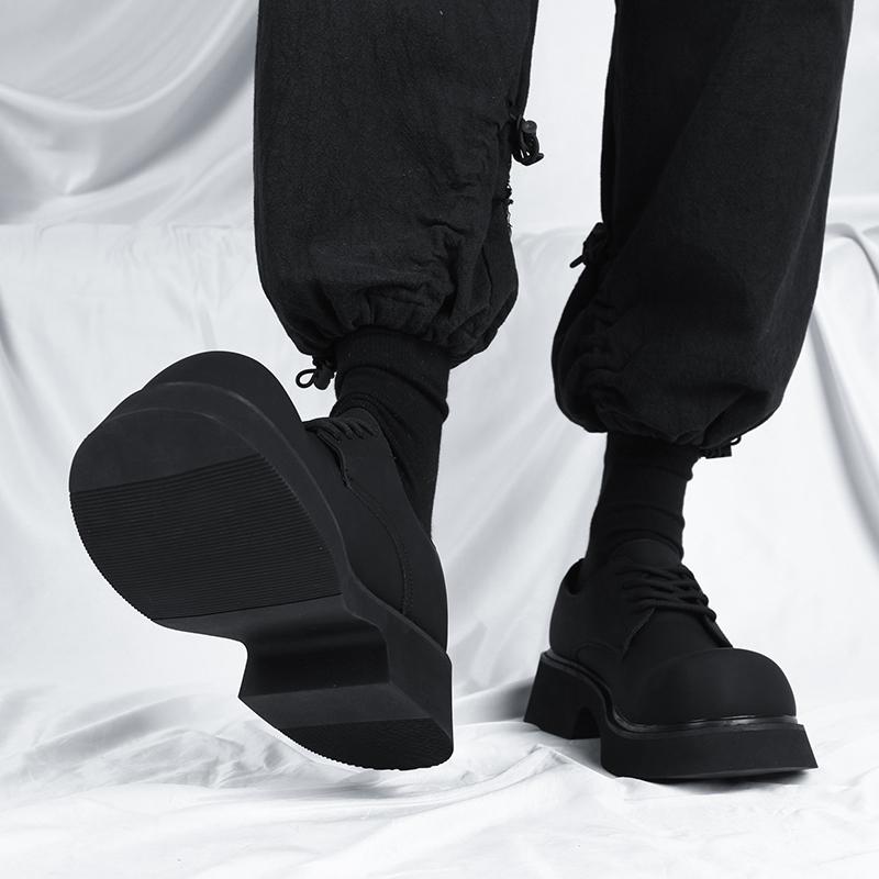 Fashion Derby Thick soled Men's Shoes Classic and versatile design styles Leisure Business Outdoor Party Daily office youth trend shoes