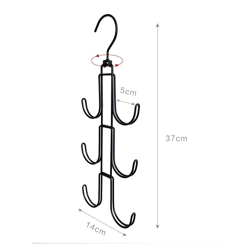 360° Rotating Handbag Hanger Multi-Layer Hanging Bag Organizer for Closet Wardrobe Space-Saving Handbag Display Hook
