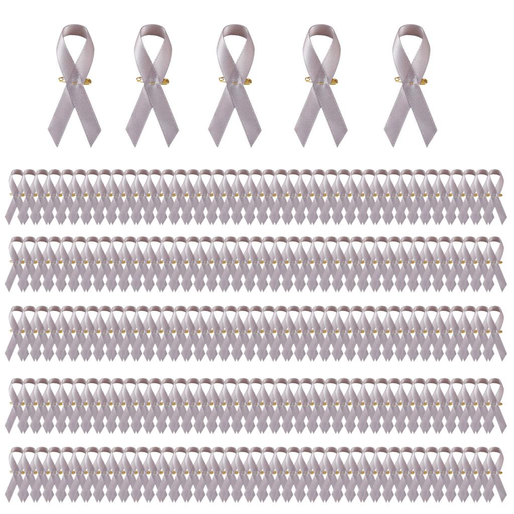 200PCS Colorful Ribbon Lapel Pins Solidarity Ribbon Pins Ribbon Texture Suitable for Volunteer and Nonprofit Events