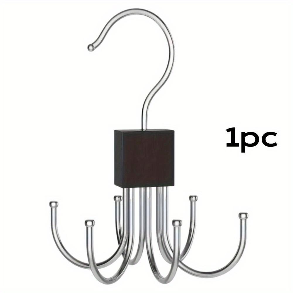 Вращающаяся на 360 вешалка для хранения крючок с несколькими захватами металлическая вешалка для ремней деревянный органайзер для бюстгальтеров галстуков шарфов аксессуаров для домашнего шкафа 655₽