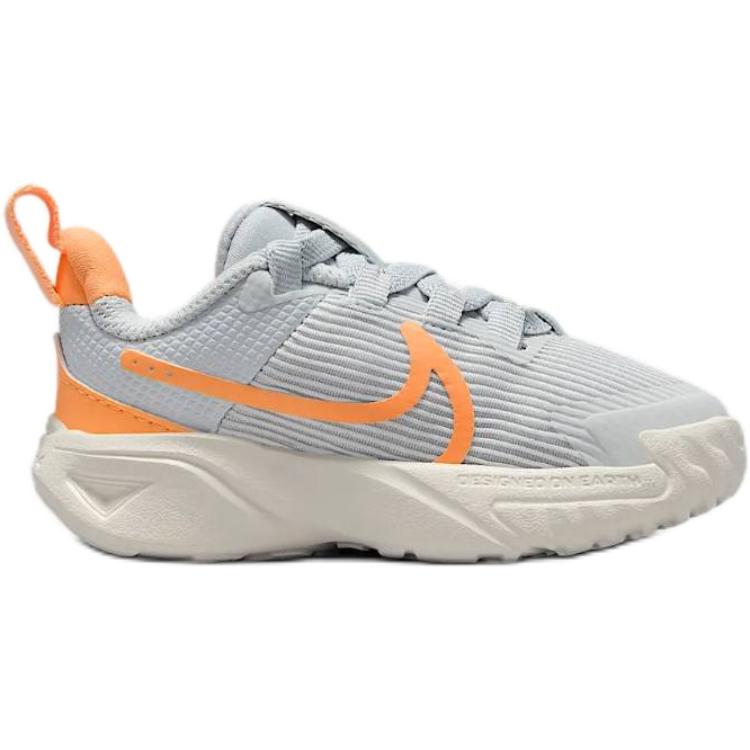 Nike Star Runner 4 Soft Comfortable Non-Slip Durable Low-Top Walking Shoes Baby Shoes White Gold DX7616-008