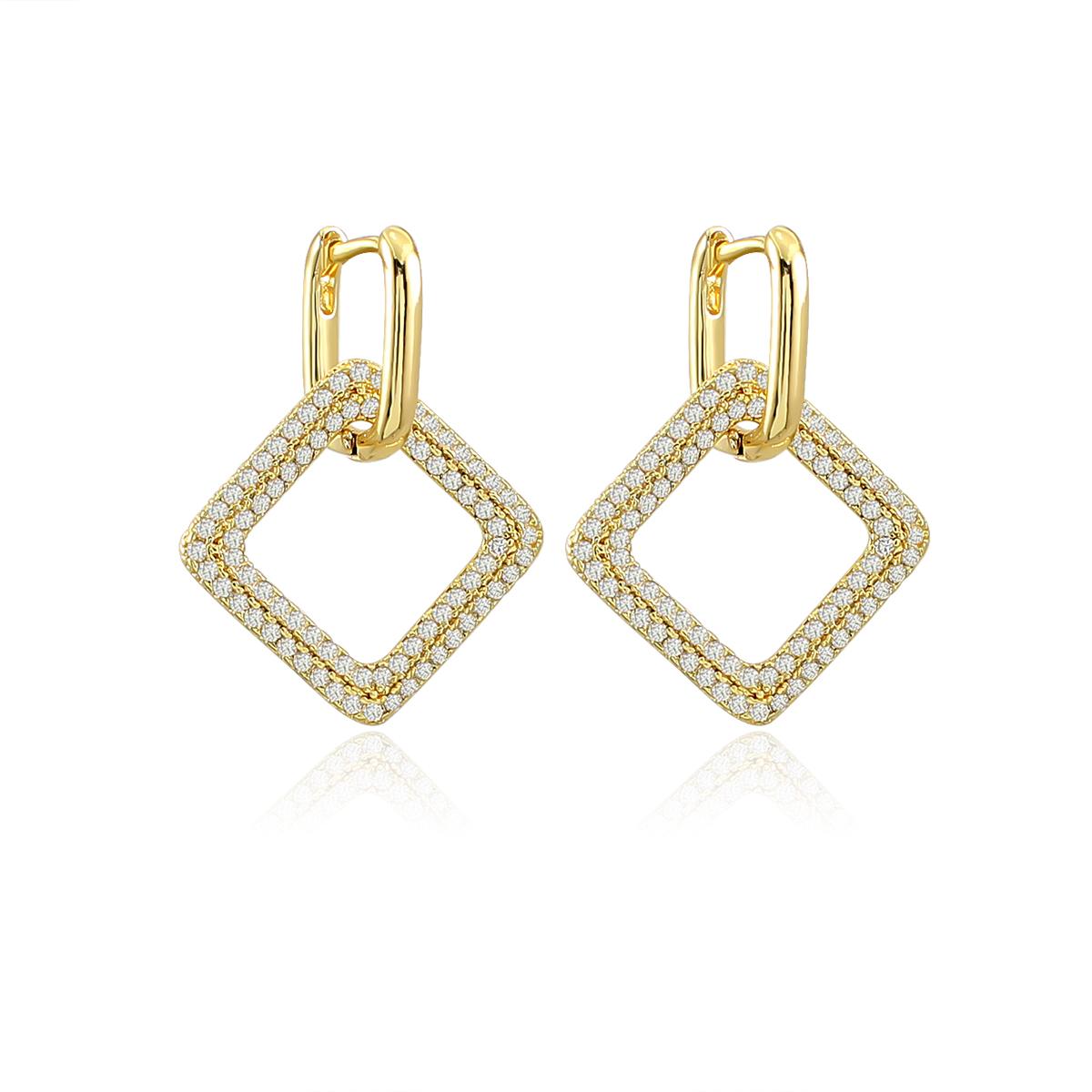 

Luxury Hypoallergenic Gold Dangle Drop Hoop Earrings Star Circle Rhinestone Huggie Earring Jewelry for Women Girls Gift