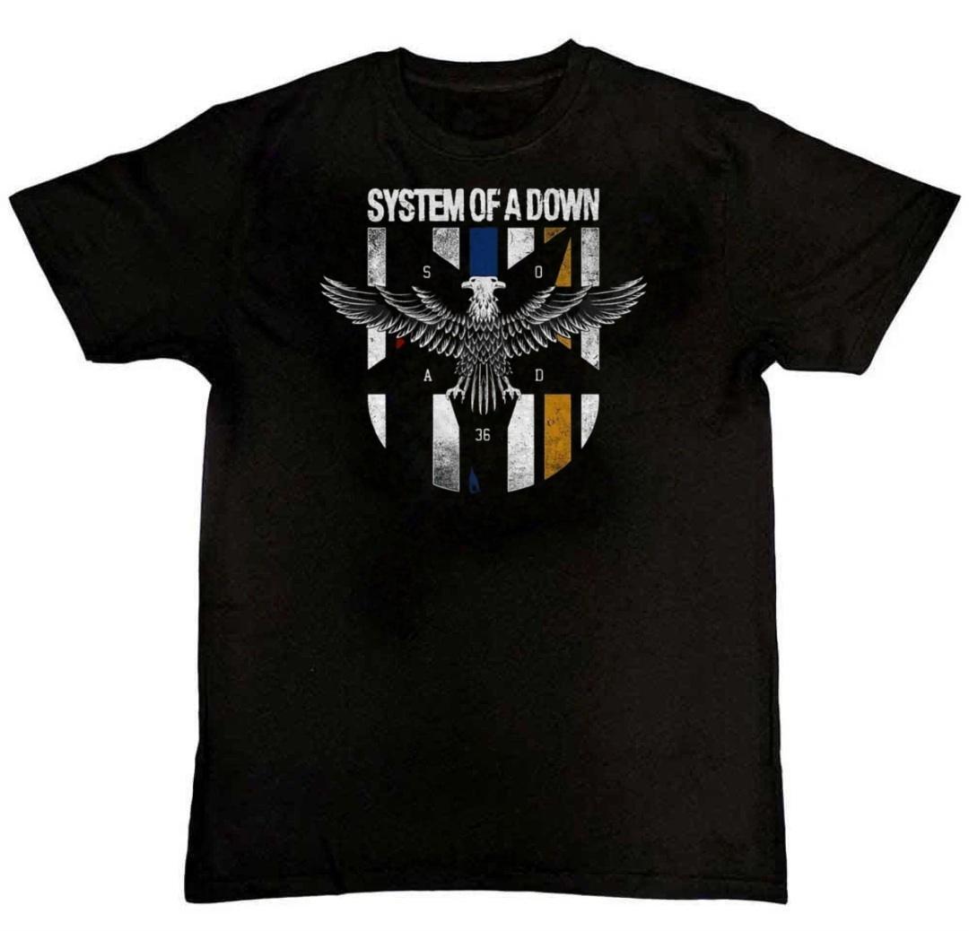 System Of A Down Eagle Colours Graphic Mens T-Shirt M