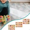 Holz Steckpuzzle Bildung Lernspielzeug Kognitive Farberkennung Form Zuordnungsbrett