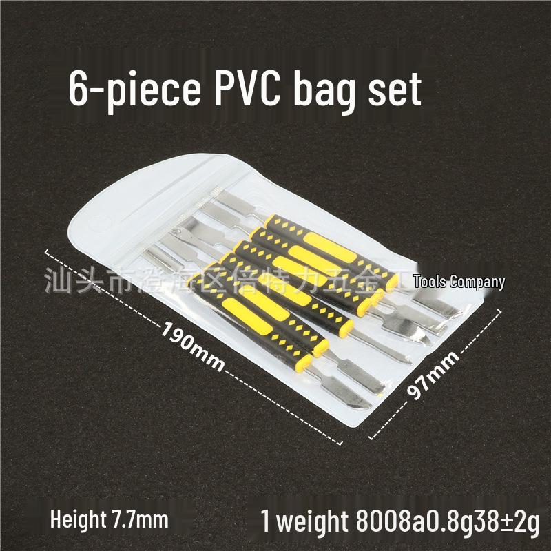 6-Piece Stainless Steel Pry Bar Set for Mobile Phone Repair