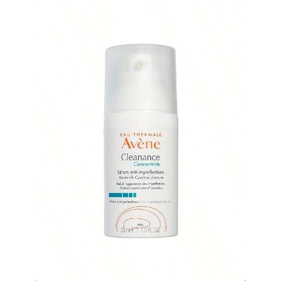 Avene Cleanance Koncentrat Serum Kontrolujące Niedoskonałości 30ml, Rozjaśniający Żel-Woda, Bezzapachowy i Bez Silikonów, Dla Skóry Trądzikowej, Pompka Bezpowietrzna