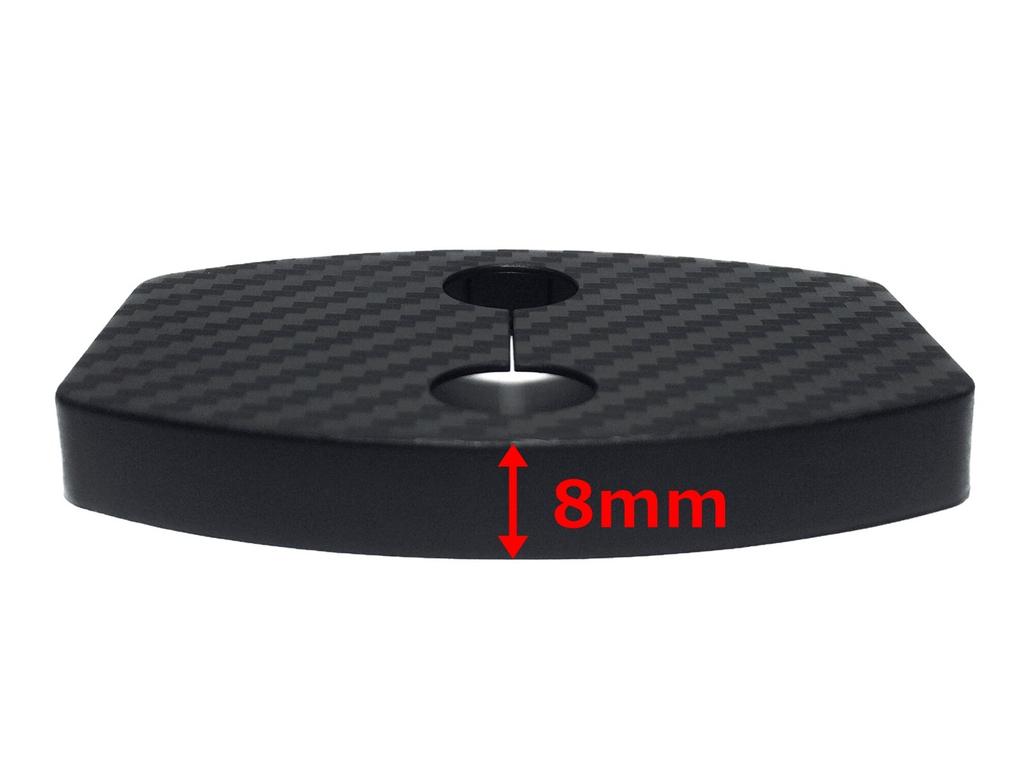 Negues Compatible Toyota Door Striker Carbon Black Cover/Stopper Cover, [No Logo]
