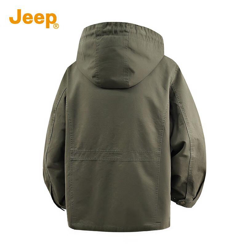 JEEP Men's American Retro Hooded Workwear Jacket