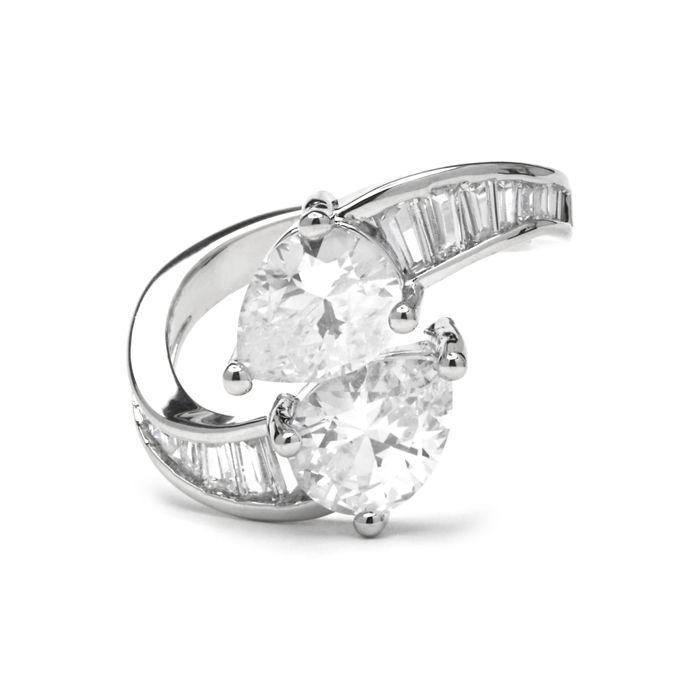 Bague - LUXENTER - Darbia - Zircone brillante - Finition argent - Largeur 16,6 mm