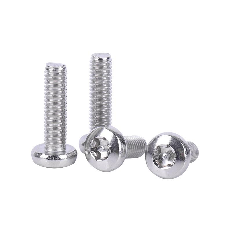 304 Stainless Steel Torx Pin Security Screws M3-M6 Semi-Round Head