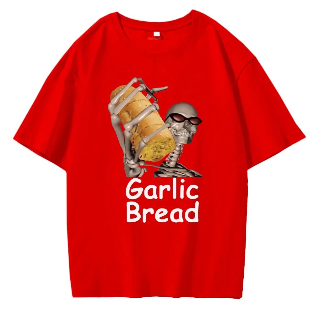 Garlic Bread  Unisex T Shirt Graphic Vintage 100% Cotton When Ur Mom Com HOM N Maek Hte Unisex Summer  Unisex Tshirts Loose Streetwear Unisex