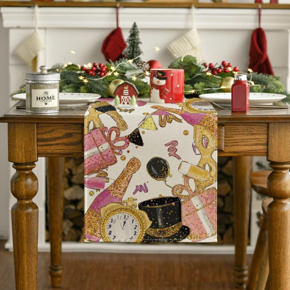 New Chinese New Year Table Runner Wine Glass New Year New Year Table Flag Cover New Year Tablecloth New Year Gift