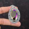 Titanium Druzy Pendant 925 Sterling Silver Pendant Antique Gemstone Jewelry Handmade Pendant Silver Jewelry Gift For Women Beautiful Pendant