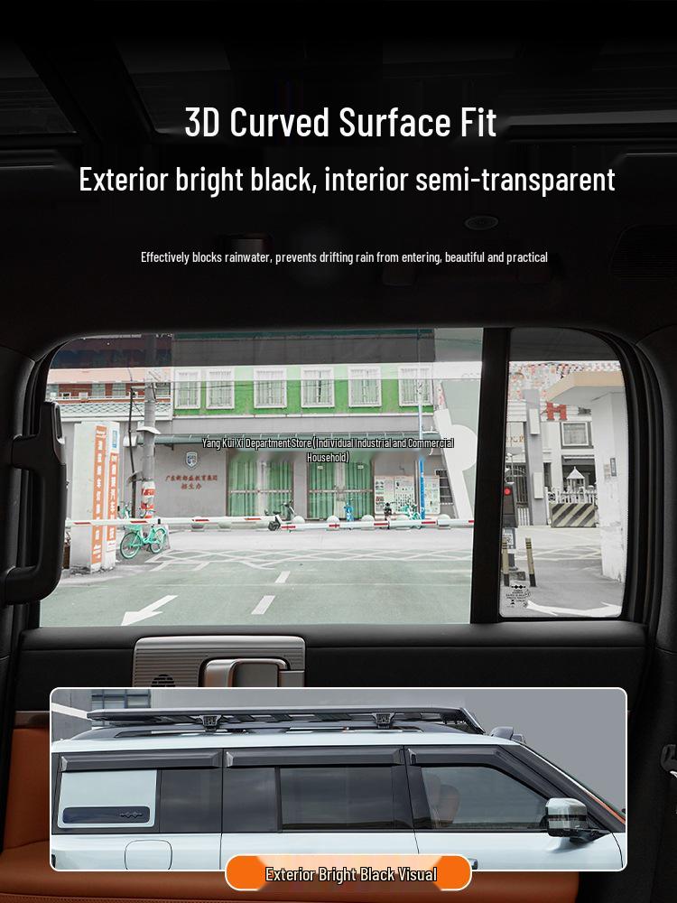 BYD Leopard Titanium 7 Car Window Rain Guards: Thickened, Widened Sun Visors for Enhanced Protection