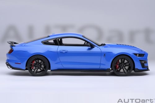 AUTOart 1/18 Scale Ford Mustang Shelby GT500 (Blue/White Stripes) Finished Product 73094