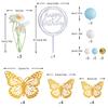 Grüne Kugeln Kuchenaufsatz Schmetterling Kuchendekorationen Happy Birthday Kuchenaufsatz für Hochzeit Babyparty Gänseblümchen Geburtstag