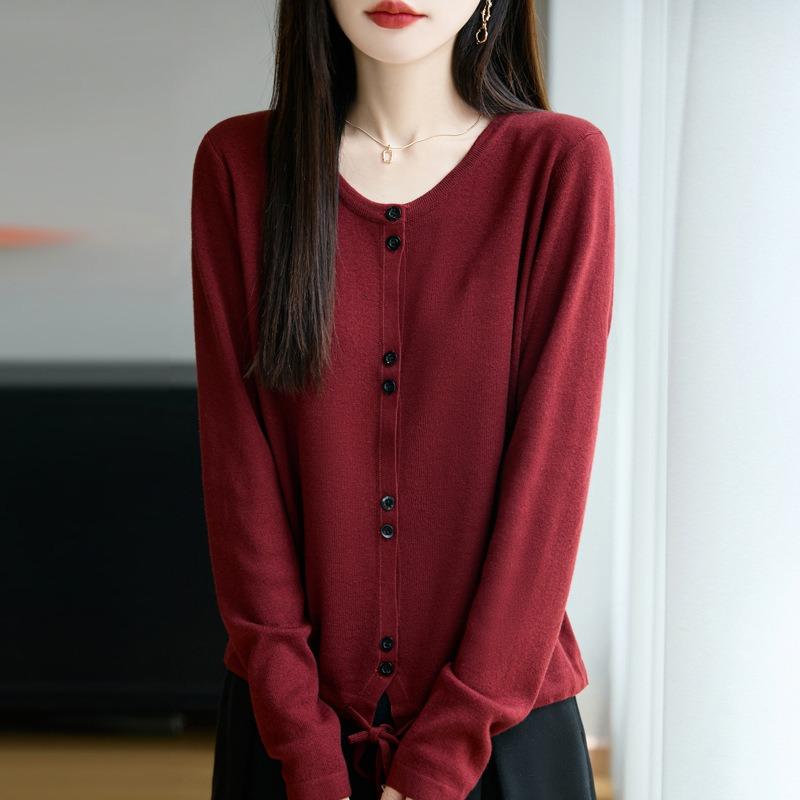 Women S Loose Long Sleeve Knit Cardigan Versatile Sweater Coat