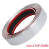 2,5 m x 30 mm Außen Chrom Auto Klebestreifen Zierleiste Styling Dekoration Autozubehör Stoßstangenschutz