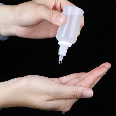Imitation Eye Drop Bottles - 5ml, 10ml, 30ml, 50ml Dropper Bottles, Small Pigment PE Plastic Dispensers