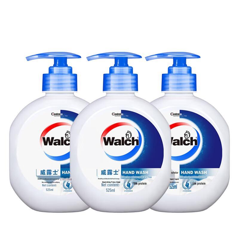 Walch Antibakterielle Handseife mit Seidenprotein - 3 x 525ml