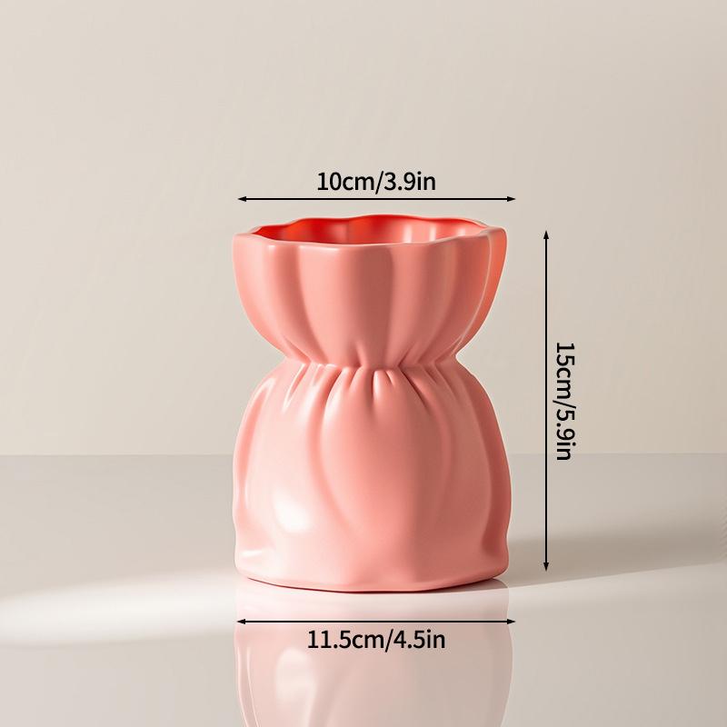 Plastic Flower Vases Wedding Vase Ornament Desk Accessories Vases Decoraitons Home Decor Desktop Ornament