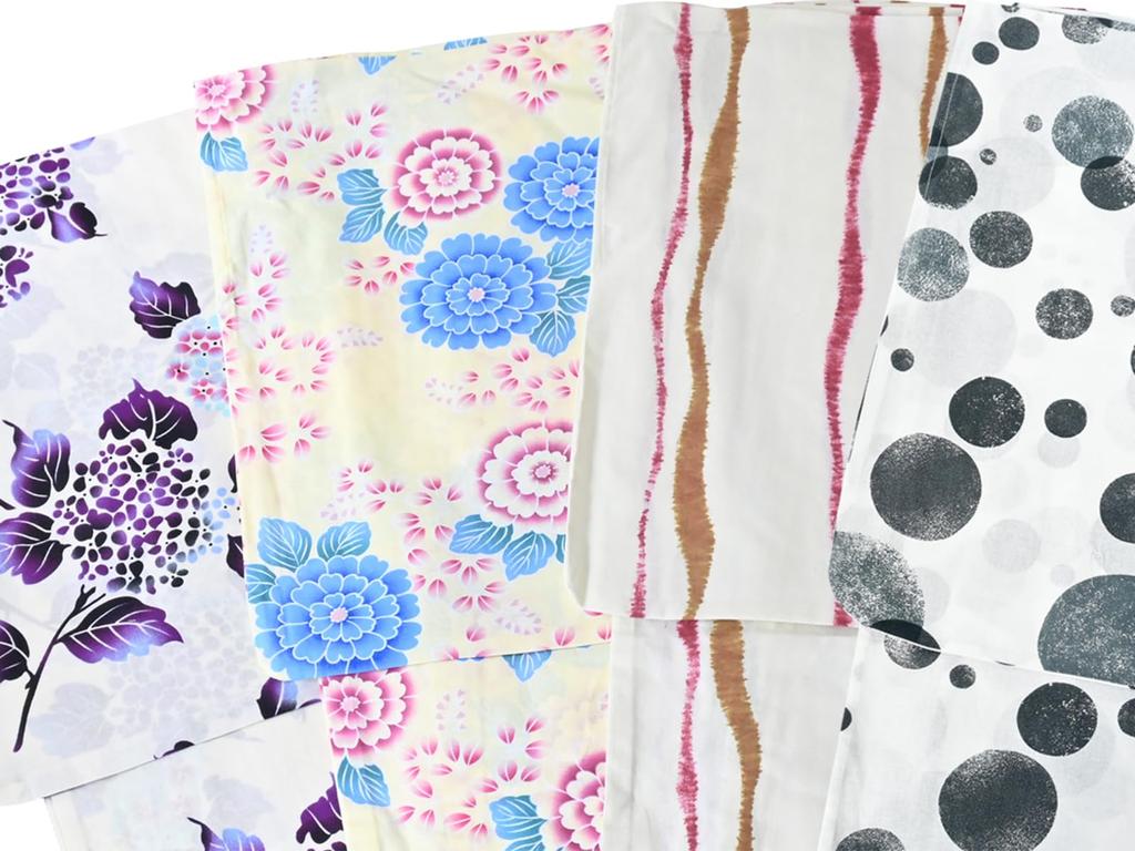 Laissez le motif choisir votre ensemble sur mesure préféré facile à faire [SAKIKU-EN] vous, couleur, yukata, obi, cadeau, 2 pièces (blanc/ivoire)